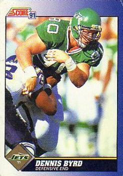 Dennis Byrd New York Jets 1991 Score NFL #94